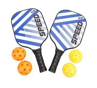 VGEBY Set Racchette Pickleball, Materiale Composito Approvato USAPA con 2 Racchette e 4 Palline per Sport Indoor e Outdoor, Uomo e Donna (Borsa portaoggetti grigia)