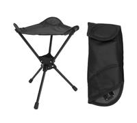 VGEBY Sgabello da Campeggio Pieghevole, Tripode in Lega di Alluminio, per | Leggero e Portatile, 520g, Supporta 120kg, Piedini Antiscivolo, Sedile Rotante, Tessuto Oxford, Ideale per Escursionismo,