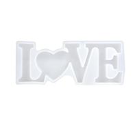 VGEBY Stampo in Silicone per Artigianato Fai-da-te, Forma Lettera D'amore Trasparente, Atossico e Facile da Sformare, Adatto per Decorazioni Fatte a Mano, Dimensioni 8,1 X 19,9 X 0,8 Pollici