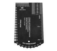 VGEBY Strumenti per Chitarra, Righello d'azione in Acciaio Inossidabile, Misuratore di Altezza delle Corde di Precisione per la Manutenzione della Configurazione della Chitarra Elettrica