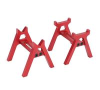 VGEBY Supporto per Auto RC, Espositore Statico in Lega di Alluminio per Manutenzione Auto RC 1/24 1/18, Protezione Pneumatici, Angolo Regolabile per Collezioni Domestiche (rosso)