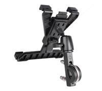 VGEBY Supporto per Tablet da Bici, Supporto Ad Angolo Regolabile per Tablet da 7-10 Pollici con Morsetto Sicuro in Lega di Alluminio, per Manubrio da Bicicletta per Moto, Tubo da