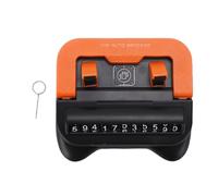 VGEBY Supporto per Telefono per Auto, Supporto per Telefono da Cruscotto Girevole a 360 Gradi con Base in Nano Gel e Targa di Parcheggio per Smartphone Veicolo (ORANGE)
