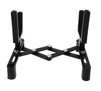 VGEBY Supporto per Violino, Design Pieghevole Leggero e Robusto con Braccio in Morbida Spugna per Violini e Ukulele di Tutte le Dimensioni, Materiale Metallico ABS (BLACK)