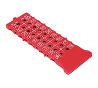 VGEBY Tabellone Segnapunti da Tabellone Segnapunti da in Plastica ABS Contatore Colpi a 18 Buche Pulsante Portatile Punteggio 16 X 6 Cm per Giocatori di da Competizione (#2)