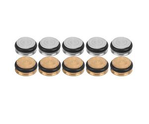 VGEBY Tappi per Flauto da 10 Pezzi, Chiusura Universale in Silicone Metallico con Foro Aperto per Principianti di Flauto, con Copertura in Silicone Morbido per la Riparazione di