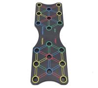 VGEBY Tavola per Push Up, Attrezzatura per Esercizi Multifunzionale Pieghevole per Allenamento Sul Petto, Braccia, Schiena, Addominali con Maniglie Antiscivolo, per Palestra di Casa,