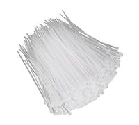 VGEBY Tie Zip Morbido e Mantiene Cinturini Veloci per Cavo in Nylon Cavo Cravatta 1000 Pezzi 3 X 100/150 Mm Bianco (3x100)