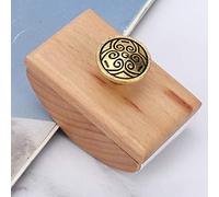 VGEBY Timbro di Sigillatura del Legno Caligrafia Assorbimento Strumento di Asciugatura Rapida per Creazioni Artistiche in Legno (Colore di legno)