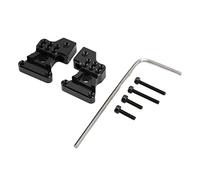 VGEBY Torre Ammortizzatrice Posteriore in Lega di Alluminio e Metallo da 2 Pezzi, Robusti Ammortizzatori Regolabili per Auto RC Axial SCX24 1/24, Aggiornamento di Movimentazione Regolare (BLACK)