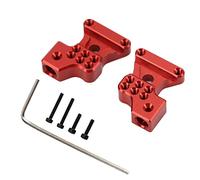 VGEBY Torre Ammortizzatrice Posteriore in Lega di Alluminio e Metallo da 2 Pezzi, Robusti Ammortizzatori Regolabili per Auto RC Axial SCX24 1/24, Aggiornamento di Movimentazione Regolare (rosso)