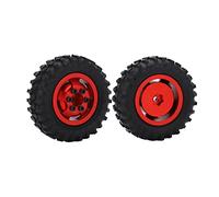 VGEBY VGEBY Set di 2 Pneumatici per Cerchioni in Lega di Alluminio, Pneumatici in Gomma da 55 Mm per Auto RC 1/24, con Presa e Durata Migliorate, Compatibili con Axial SCX24 AXI90081 AXI00001