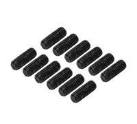 VGEBY Viti per Altezza Sella da 12 Pezzi, Set di Regolazione in Metallo per Ponte per Chitarra Elettrica, con Materiale Durevole Resistente Alla Ruggine, Robusto e Resistente Alla (BLACK)