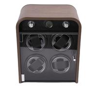 VGEBY Wind Up Watch Box Automatica, Scatola Display con Ottica LED e 5 Programmi, Silenziosa 10dB per Orologi Meccanici da Tavolo