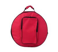 VGEBY Zaino per Rullante da 14" Resistente All'acqua con Tracolla per Musicisti e Batteristi, Nero/rosso (rosso)