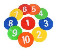 VGEBY1 10 Pezzi Indicatori di Punti, segni numerati di Gioco del Calcio Marcatori del Disco Attrezzatura di addestramento per i Bambini