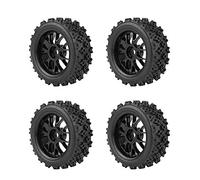 VGEBY1 4 Pezzi / Set Pneumatici per Auto RC, Pneumatici Fuoristrada Neri per Auto da Corsa RC per Auto da Corsa 1/10 e Fuoristrada(Nero)
