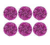 VGEBY1 6Pcs Cheerleading Poms, Dance Tifo Squadra Tifo Pompe Sport Mano Fiori per Il Team Sport Che incoraggia la Festa Notturna(Rosa Rossa) PON PON Cheerleader Rosa