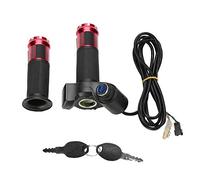 VGEBY1 Elettrico Manopola Acceleratore, manopole per Scooter Elettrico con Display a LED e acceleratore per Chiave di accensione Power Key(Rosso)