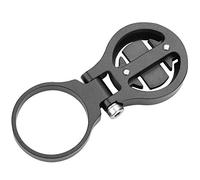 VGEBY1 Supporto per computer da bicicletta, staffa di montaggio supporto faro per bicicletta staffa di estensione contatore chilometrico in lega di alluminio (nero-per Garmin)