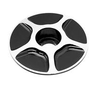 VGEBY1 Tappo Auricolare per Bicicletta Top, Copertura per Stelo della Bicicletta 4 Colori Sostituzione Parti sostituibili in Alluminio della Cuffia per Bicicletta (Nero)