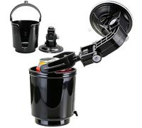 VGECEE 2 Pz Portabicchieri Auto, Porta Bevande Auto con Supporto Ventosa Supporti per Bottiglie per Auto Universale Porta Bottiglia Auto Regolabile Portabevande per Auto in ABS per Auto Ufficio Letto