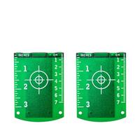 VGECEE 2 Pz Target Board Laser, Target Laser Verde, Bersaglio Laser con Riflettori, Accessori per Strumenti di Misurazione Laser per Allineare Livelli di Linea Laser, Laser a Reticolo, Laser Rotante
