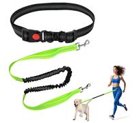 VGECEE Grigio Guinzaglio Cani Mani Libere, 70cm-120cm Prolunga Elastica per Guinzaglio con Cuciture Riflettenti Guinzaglio per Cane Retrattile Guinzaglio Active Guinzaglio da Jogging per Cani 15-60kg