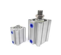 VgfyICyRN 1 pz Tipo Standard a Doppia Azione con paraurti in Gomma, Stelo Singolo, Filettatura Maschio CQ2A50-10DCM, Cilindro Pneumatico Compatto in Alluminio(CQ2A50-35DCZ)