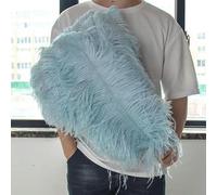 VGHJYNM 10 Pezzi di Piume di Struzzo Colorate 45-55 cm per Decorazioni per la casa per Feste Decorazione centrotavola in Piume di struzzo-Azzurro-50-55 cm 20-22 Pollici