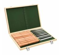 VGLQNRPT Set di 8 scalpelli per tornio HSS, acciaio ad alta velocità | Legno robusto, lame durevoli da 168 mm, per hobby e professionisti