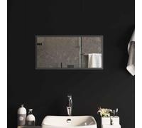VGLQNRPT Specchio da bagno a LED, 60 x 30 cm, in vetro temperato, con montaggio a parete, specchio da parete per camera da letto e corridoio