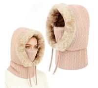 VGMANNTA Passamontagna in Pile Termico Invernale per Donna Berretti in Maglia Multifunzionale Antivento Caldo Maschera da Sci Copriviso con Scaldacollo Donna per Sport all'Aria Corsa Escursionismo-BG