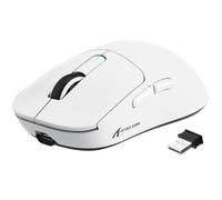 VGN GAMEPOWER ATTACK SHARK X3 SUPERLIGHT Mouse Gaming Wireless, 49g Ultraleggero eSport Mouse da Gioco, PixArt PAW3395, 26000DPI, 2.4G/BT5.0/Cablato Mouse Bluetooth, Durata Batteria 200Hrs, Bianco