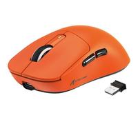 VGN GAMEPOWER ATTACK SHARK X3 SUPERLIGHT Mouse Gaming Wireless, 49g Ultraleggero eSport Mouse da Gioco, PixArt PAW3395, 26000DPI, 2.4G/BT5.0/Cablato Mouse Bluetooth, Durata Batteria 200Hrs, Arancia