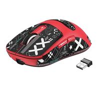 VGN GAMEPOWER ATTACK SHARK X3 SUPERLIGHT Mouse Gaming Wireless, 49g Ultraleggero Mouse da Gioco, PixArt PAW3395, 26,000 DPI, 2.4G/BT5.0/Cablato, Mouse Grip Tape, Durata Batteria 200Hrs, Rosso