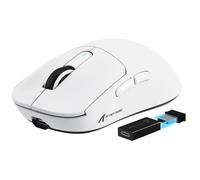 VGN GAMEPOWER ATTACK SHARK X3PRO SUPERLIGHT 59g Mouse Gaming Wireless, Tasso di Polling 4K/8KHz, 26000 DPI, eSport Mouse da Gioco, G502, PixArt PAW3395, 2.4G/Bluetooth/Cablato, Batteria 200Hrs, Bianco