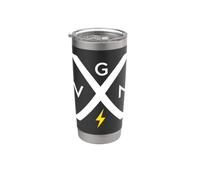 VGN PWR - Vegan Power - Straight Edge Bicchiere termico in acciaio inox doppia parete