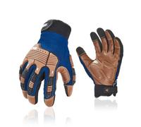 Vgo... 1 paio Guanti da Lavoro di Sicurezza Antivibrazione, Guanti da Meccanico Antiurto, Guanti da Rigger per Lavoro Pesante Officina Edilizia Impieghi Gravosi, CA7725IP