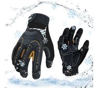 Vgo... 1 paio Guanti Invernali da Lavoro Impermeabili Uomo, Guanti Termici Meccanici Antivibrazione Antifreddo 0°C per Magazzino Camionista Lavoro Pesanti Edilizia