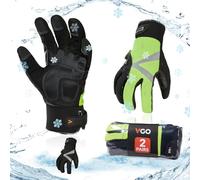 Vgo... 2 paia Guanti da Lavoro Invernali Impermeabili Termici da -20 ℃, Guanti da Meccanico Caldi Uomo a 6 Strati con Touchscreen per Camionista Edilizia Multifunali
