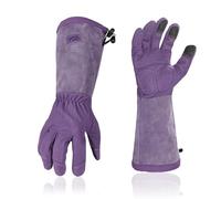 Vgo... Guanti da Giardinaggio da Donna, Guanti di Sicurezza da Lavoro, A Maniche Lunghe, A Prova di Foratura, A Prova di Spina, Antiscivolo (S, viola, DONNA, 1 paio)
