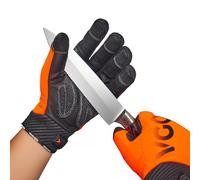 Vgo... Guanti Lavoro Antitaglio Touchscreen Multifunzione, Guanti Meccanico Palmo in Pelle per Legnameria Magazzino Giardinaggio Edilizia Camionista, 1 paio