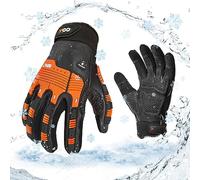 Vgo... Guanti Lavoro Invernali Impermeabili Antifreddo -20 ℃, Guanti Antivibrazione Uomo Termici Thinsulate 3m per Edilizie Costruzione Lavori Pesanti