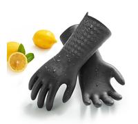 Vgo... Guanti Lavoro per Pulizia Extra Spesso 1.2mm Riutilizzabili senza Lattice Non Odore per Cucina Bagno Alimentari Domestici Giardinaggio Anticalore&Antifreddo in Tpe senza Cuciti