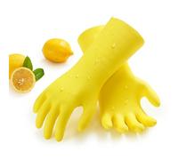 Vgo... Guanti Lavoro per Pulizia Extra Spesso 1.2mm Riutilizzabili senza Lattice Non Odore per Cucina Bagno Alimentari Domestici Giardinaggio Anticalore&Antifreddo in Tpe senza Cuciti