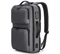 VGOAL Zaino per computer portatile 3 in 1, borse per computer da 17,3 pollici per uomo, zaino per laptop da donna, zaino da viaggio casual, Grigio, 12.2x4.5x18.7in