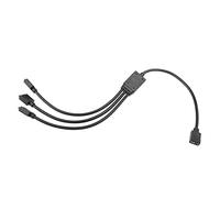 VGOL ?1 Cavo Sdoppiatore ARGB Da 1 Femmina A 3 Maschi Cavo Di Prolunga LED RGB Indirizzabile Connettore A 3 Pin 34 Cm 5 V Per Applicazioni Di Controllo Della Luce Della Scheda Madre