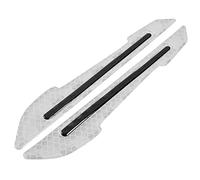 VGOL 1 Paio Specchietto Retrovisore Per Auto Riflettente Avviso Sicurezza Striscia Anticollisione Adesivo Protezione Decalcomania Specchietto Retrovisore Pellicola Protettiva Autoadesiva Bianco