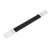 VGOL 1 set di maniglie di ricambio per amplificatore per chitarra, 284 x 29,5 mm, compatibile con amplificatori portatili Marshall, cinturino nero, tappi argentati